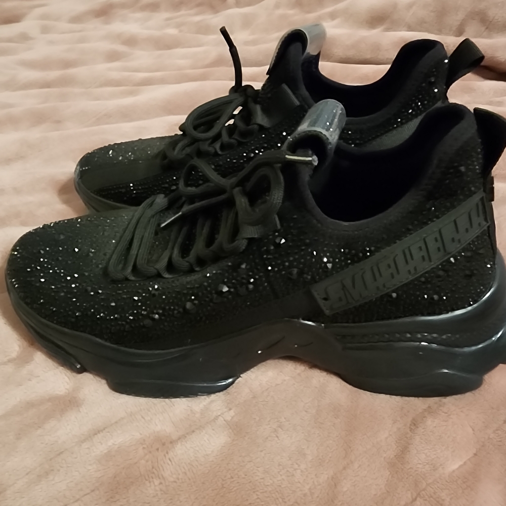 Black Sparkly Sneakers